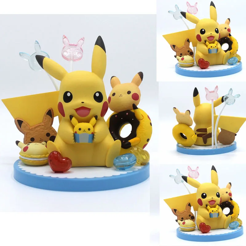 13 см японские вечерние фигурки для чая с пирожным пончиком сахаром каваи ПВХ ПКМ