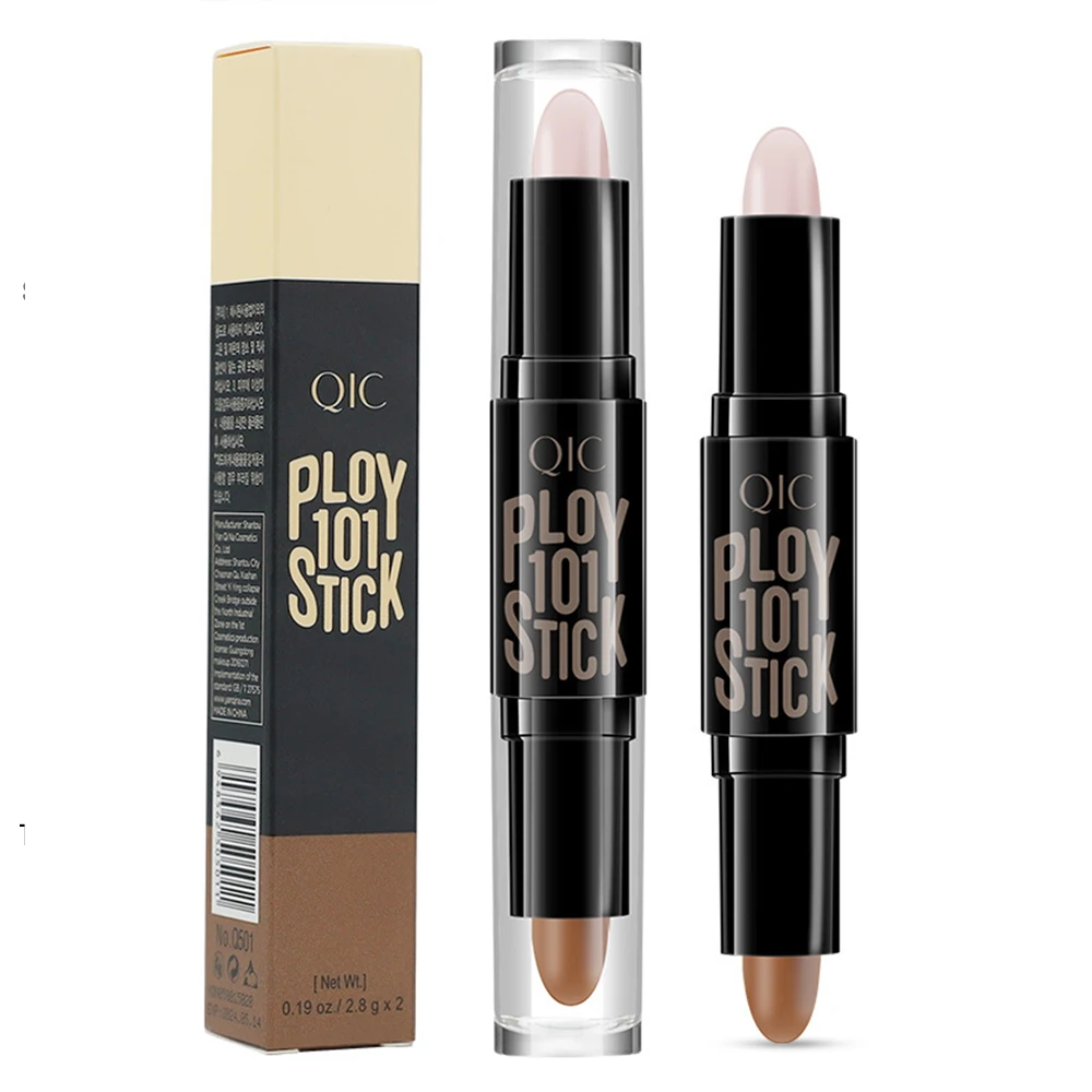 

Beauty double-headed concealer stick clavicle shadow pen Makeup facial three-dimensional highlight stick concealer pen cosmetics