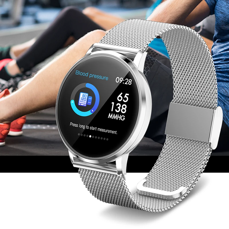 Женские спортивные Смарт-часы мужские reloj inteligente монитор сердечного ритма кровяное давление часы с шагомером и Bluetooth часы для Android iOS