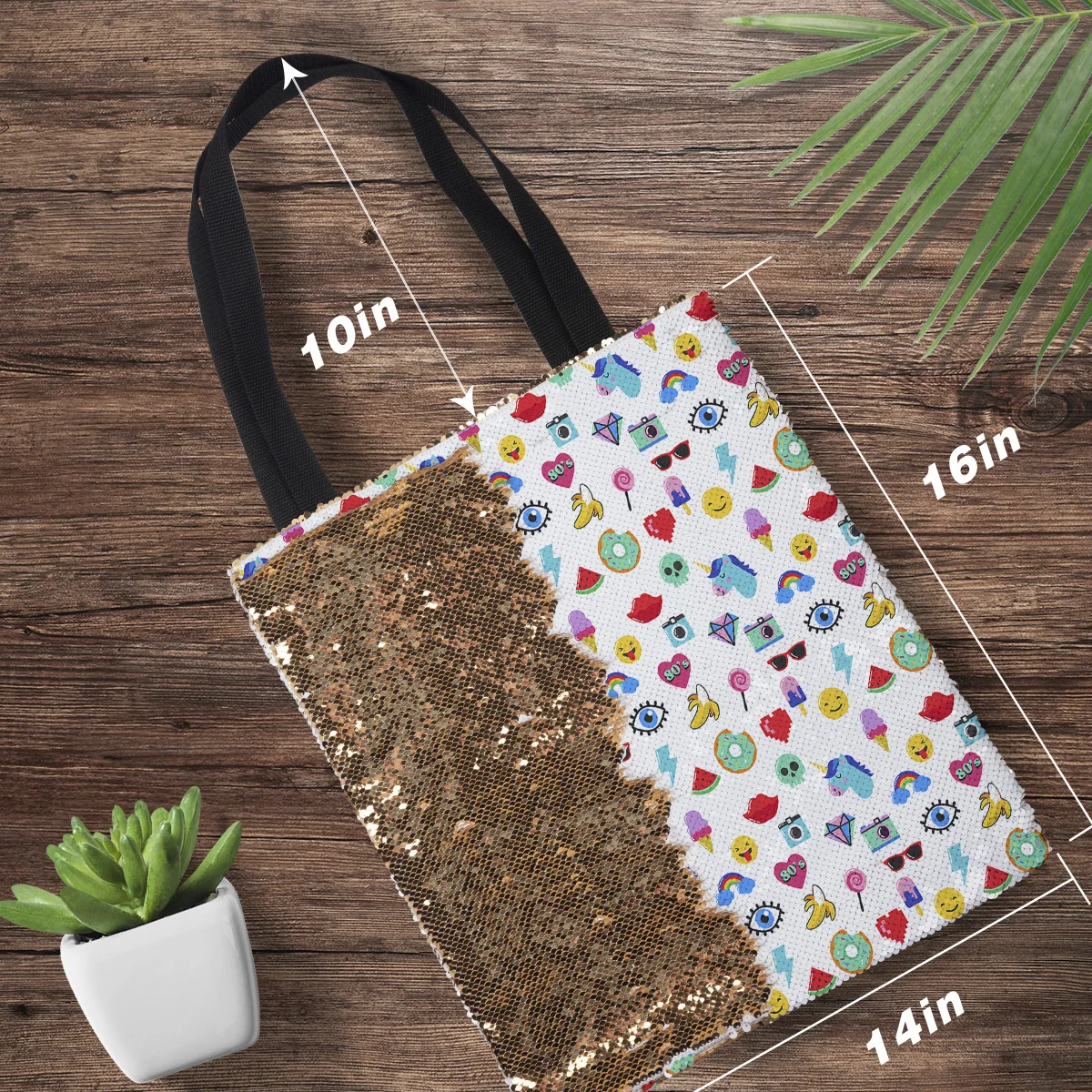 Красочная мультяшная сумка на плечо с зажимом женские сумки одно блестками