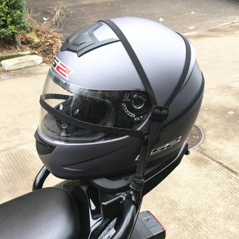 Гибкая Сетчатая Сумка для шлема телескопическая веревка мотоциклетного 60 см |