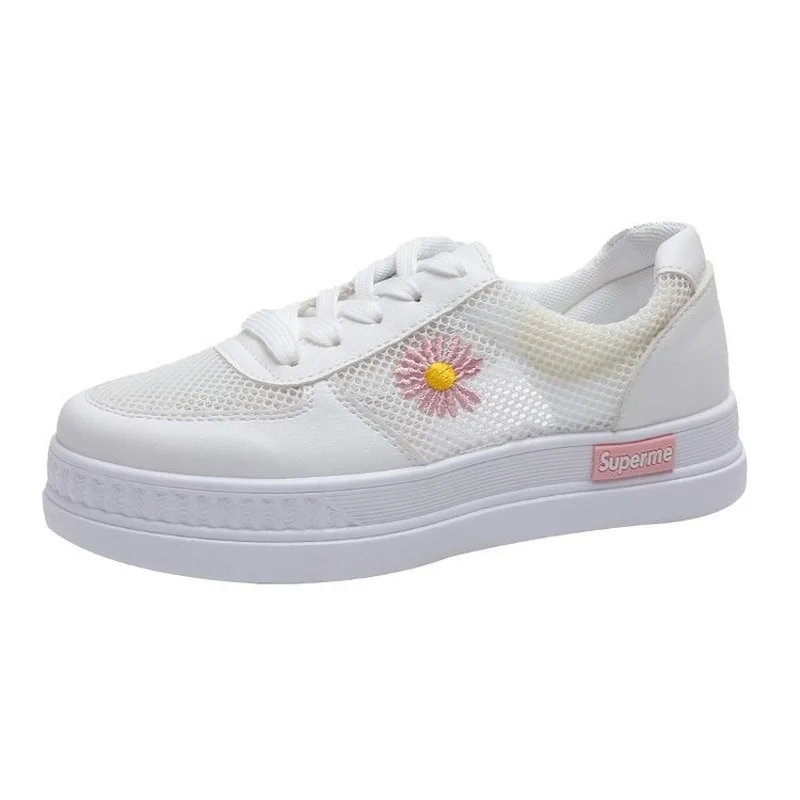 

Positive Brand Official Dadong All-match White Shoes Breathable Mesh Summer New Student Thick-soled Casual Shoes