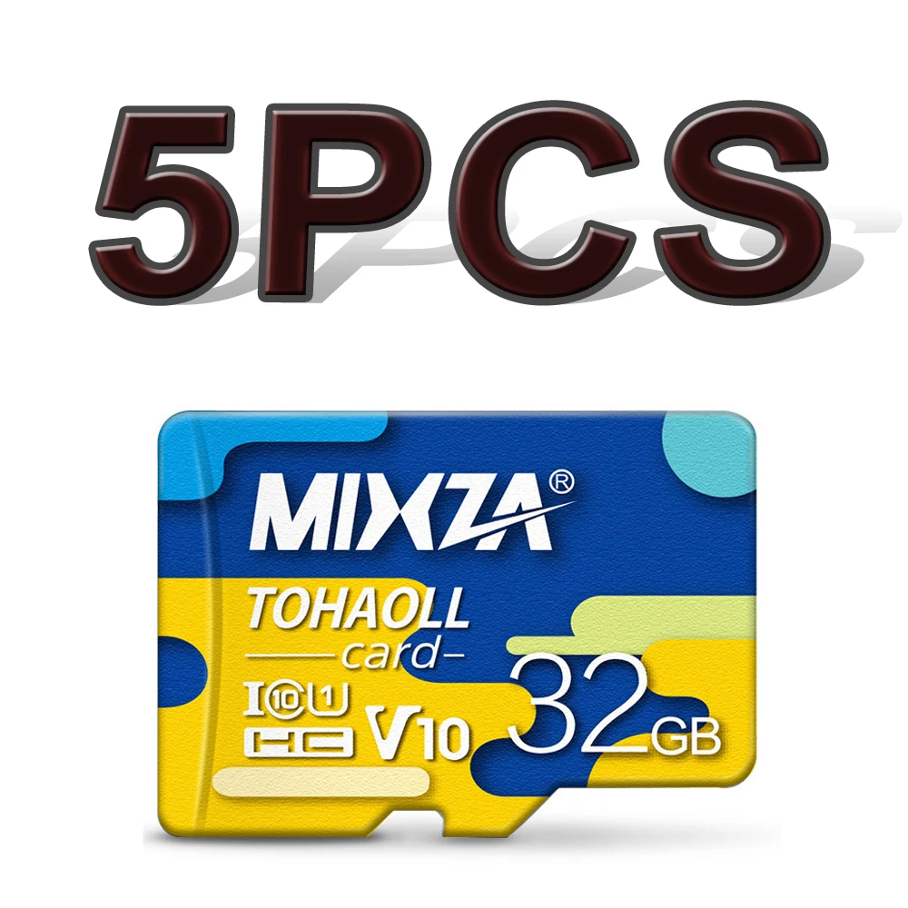 5 шт. MIXZA оригинальный слот для карт памяти 256 ГБ 128 Гб 64 U3 80 МБ/с. 32 sd карта Class10 UHS 1