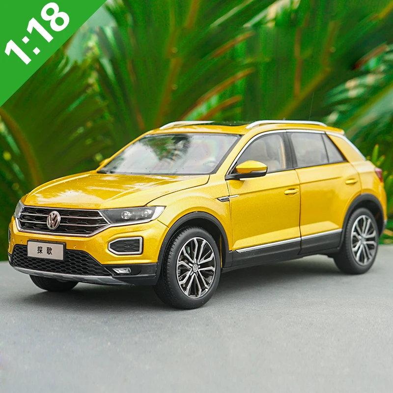 Высокотщательная модель автомобиля 1:18 VW 2018 T ROC SUV из сплава статическая
