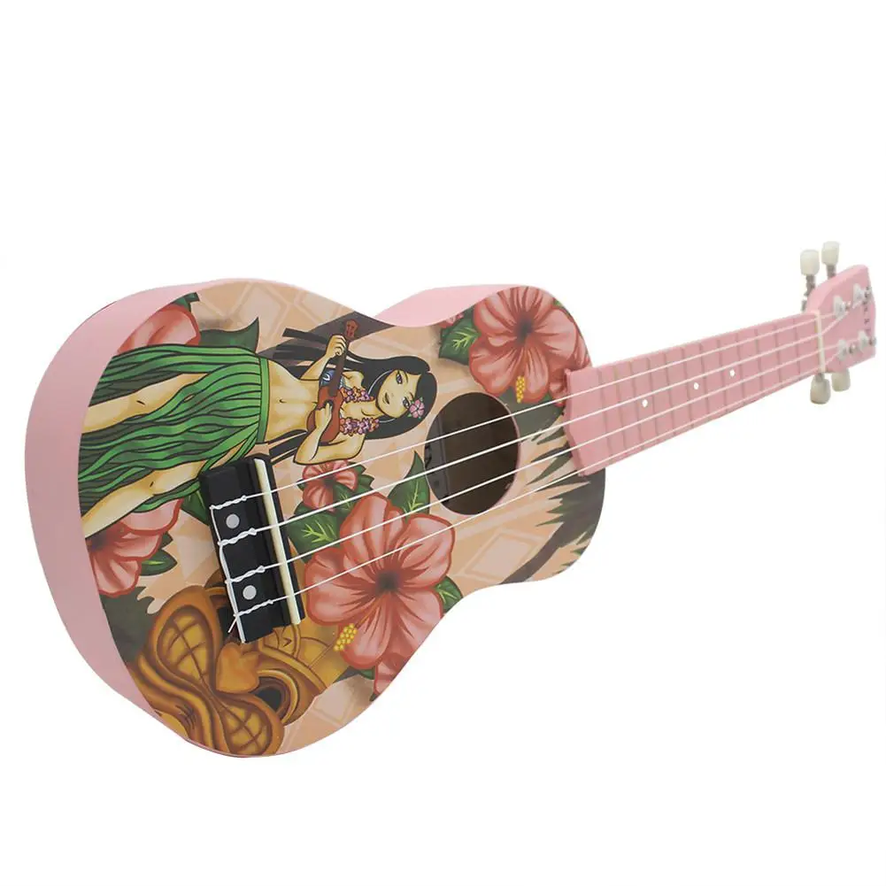 

21inch Ukulele with Bag Strap String Capo Acoustic Hawaii Girl Instrument Kit