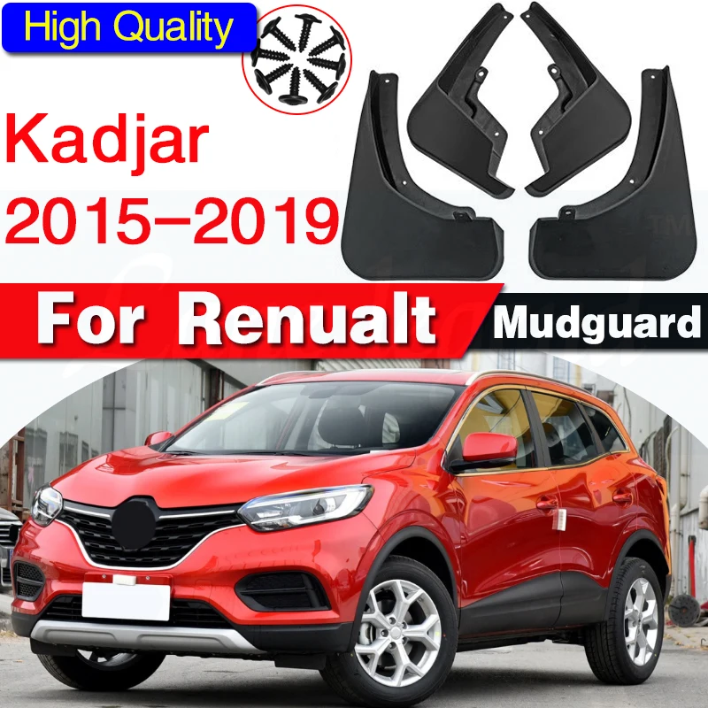 

Set Molded Mud Flaps For Renualt Kadjar 2015-2019 Mudflaps Splash Guards Mud Flap Mudguards Fender Front Rear