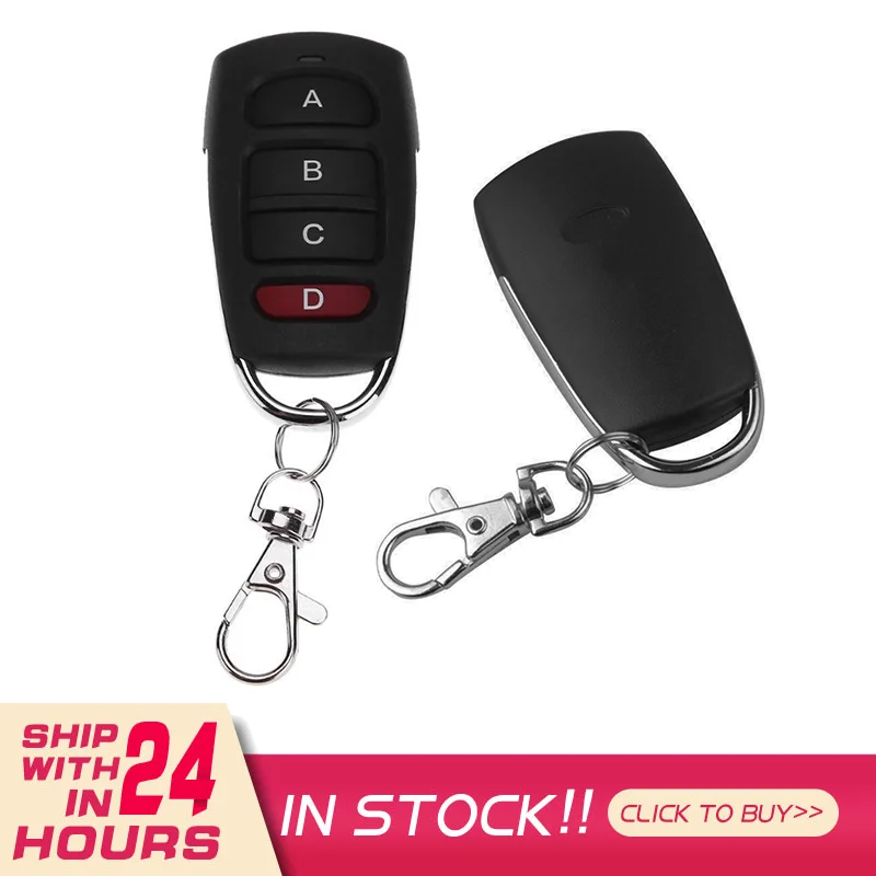 

Universal 433 MHZ Remote Control Copy 4Channel Cloning Duplicator Key Duplicator Distance Learning Electric Garage Door Controls