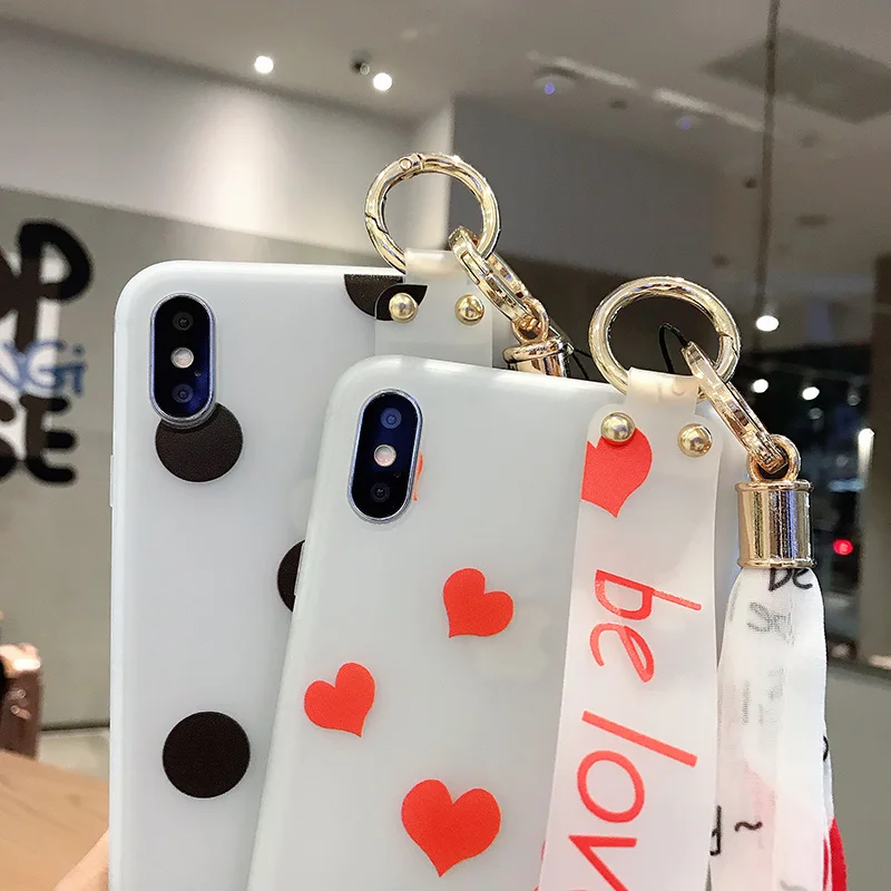 Lanyard Strap Case for Huawei Honor 20 7A Pro 7C 5.7 Lattice Holder Coque On Mate Cover Phone Wristband Cases |