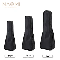 naomi ukulele bag 21 23 26 inch black portable oxford thick cotton padded uke backpack soprano tenor concert ukulele case