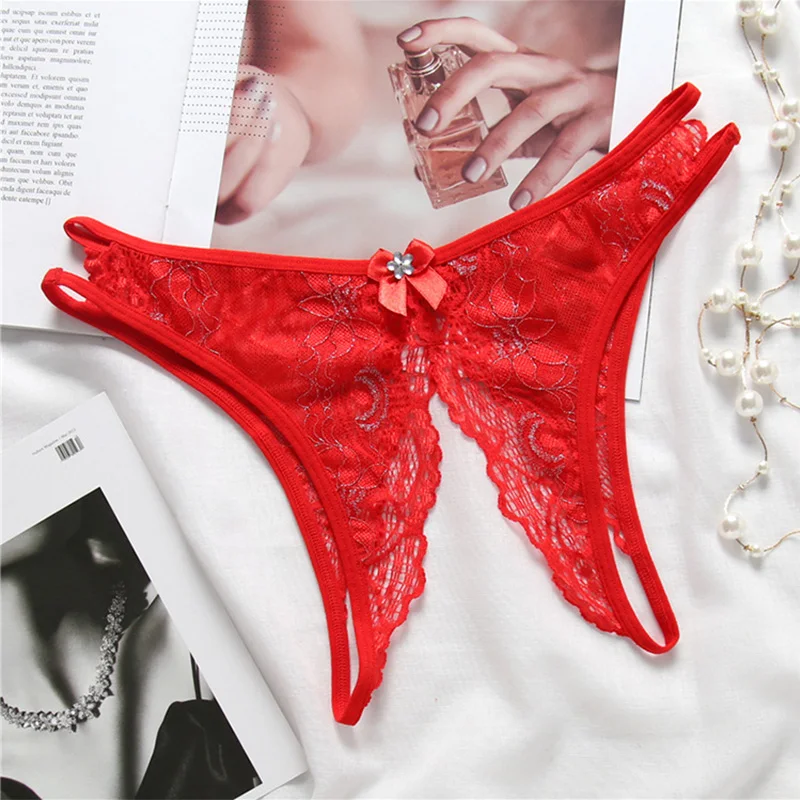 Сексуальные трусики открытая промежность Порно кружева нижнее белье прозрачное