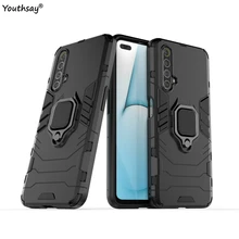 Protective Case For OPPO Realme X50 5G Case Realme X50 Cover Armor Shell Fundas Finger Ring Stand Back Cover For Realme X50