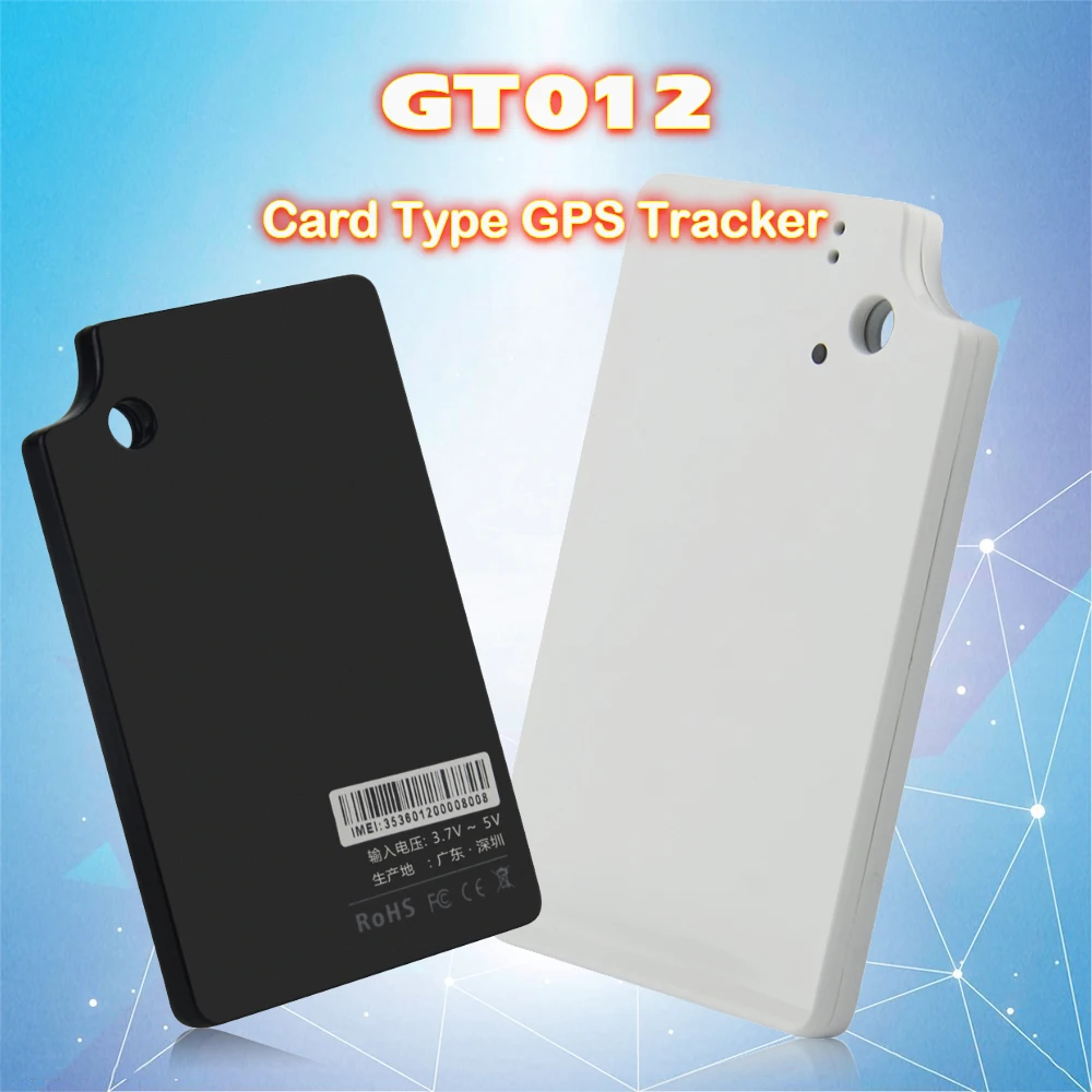 GT012 ультра тонкая карта мини gps трекер для пожилых людей детей и машины автомобиль