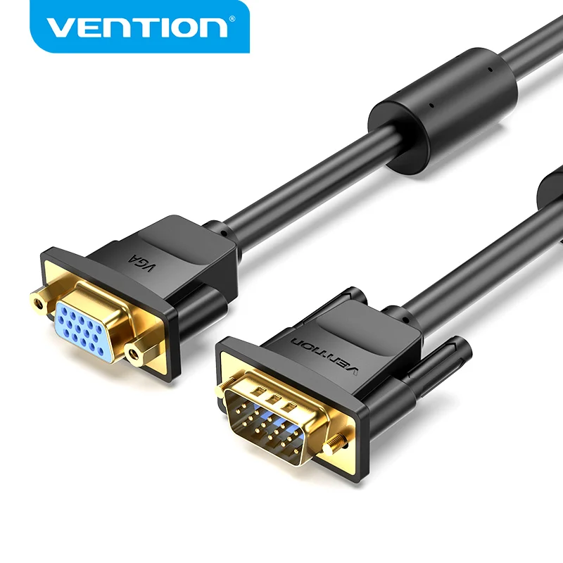Кабель-удлинитель Vention VGA штекер-гнездо удлинитель на 3 + 6 1080P для монитора ТВ