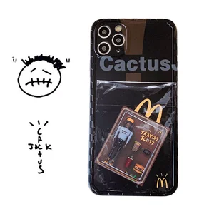cactus jack iphone case travis scott 3d silicone camera protector case for iphone 11 pro 12 pro max 7 8 se x xs xr free global shipping
