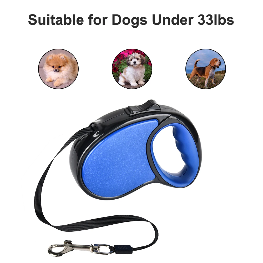 

Нейлоновый Выдвижной Поводок для собак, автоматическая регулируемая удлиняющаяся веревка для щенков, товары для улицы, прогулок, бега, мало...