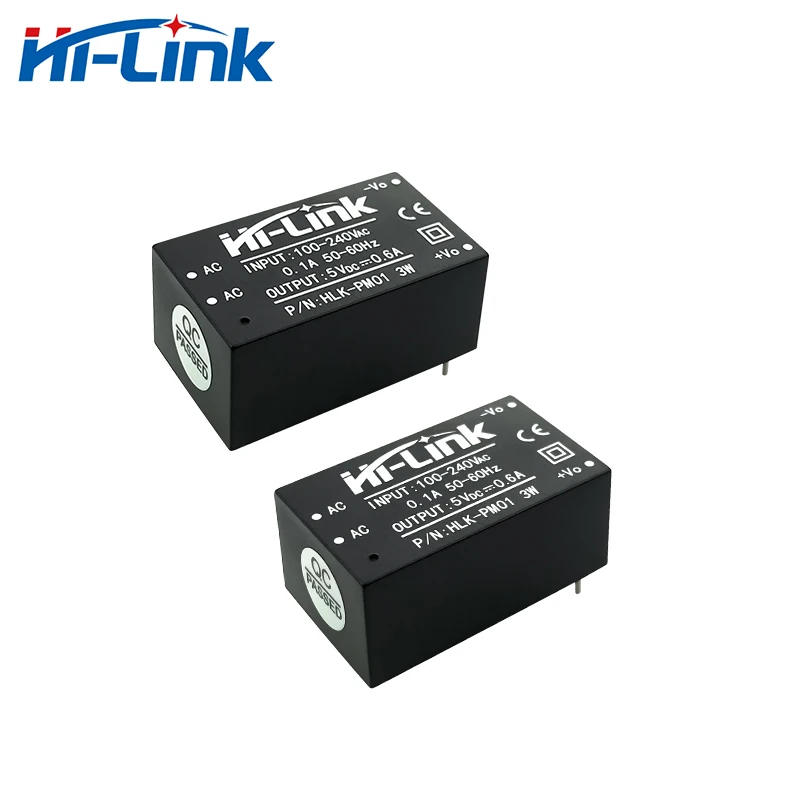 Бесплатная доставка 10 шт. * HLK PM01 Hi Link 3W 5V 600mA Выход AC DC переключатель/трансформер от
