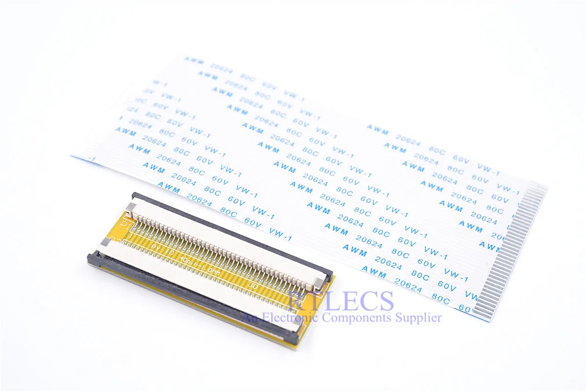 2 комплекта 40 Pin до 1 0 мм шаг FPC FFC соединительный кабель удлинитель адаптер PCB длина