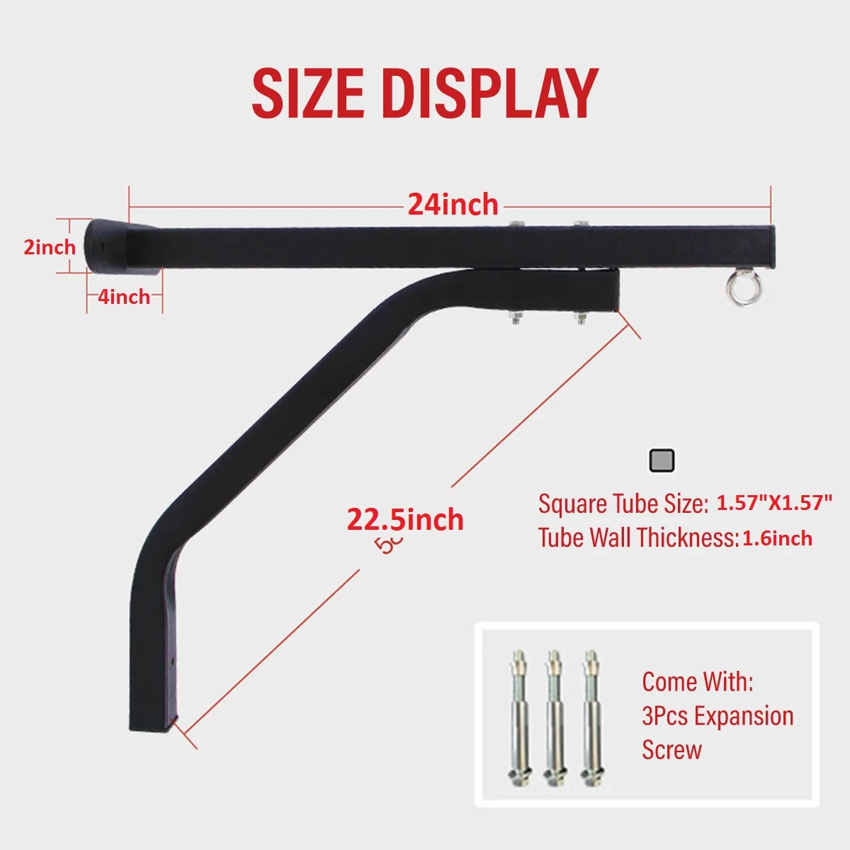 

Heavy Duty Punch Bag Wall Bracket Steel Mount Hanging Wall Mount Boxing Bag Stand Boxing Frame Punching Bag Stand Hanger