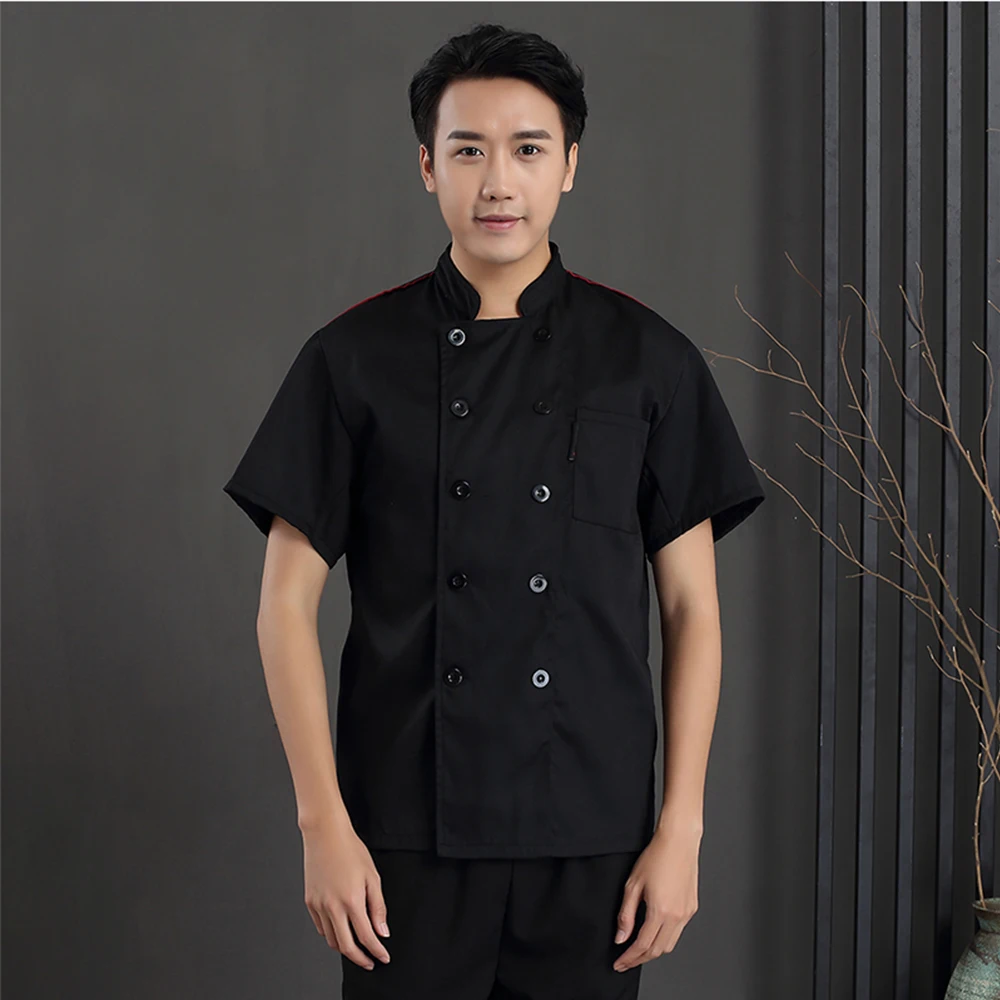 High Quality Chef Uniform Short Sleeve Summer Work Clothing Men and Women Kitchen Cook Jacket Master Uniforms beauty apron | Тематическая