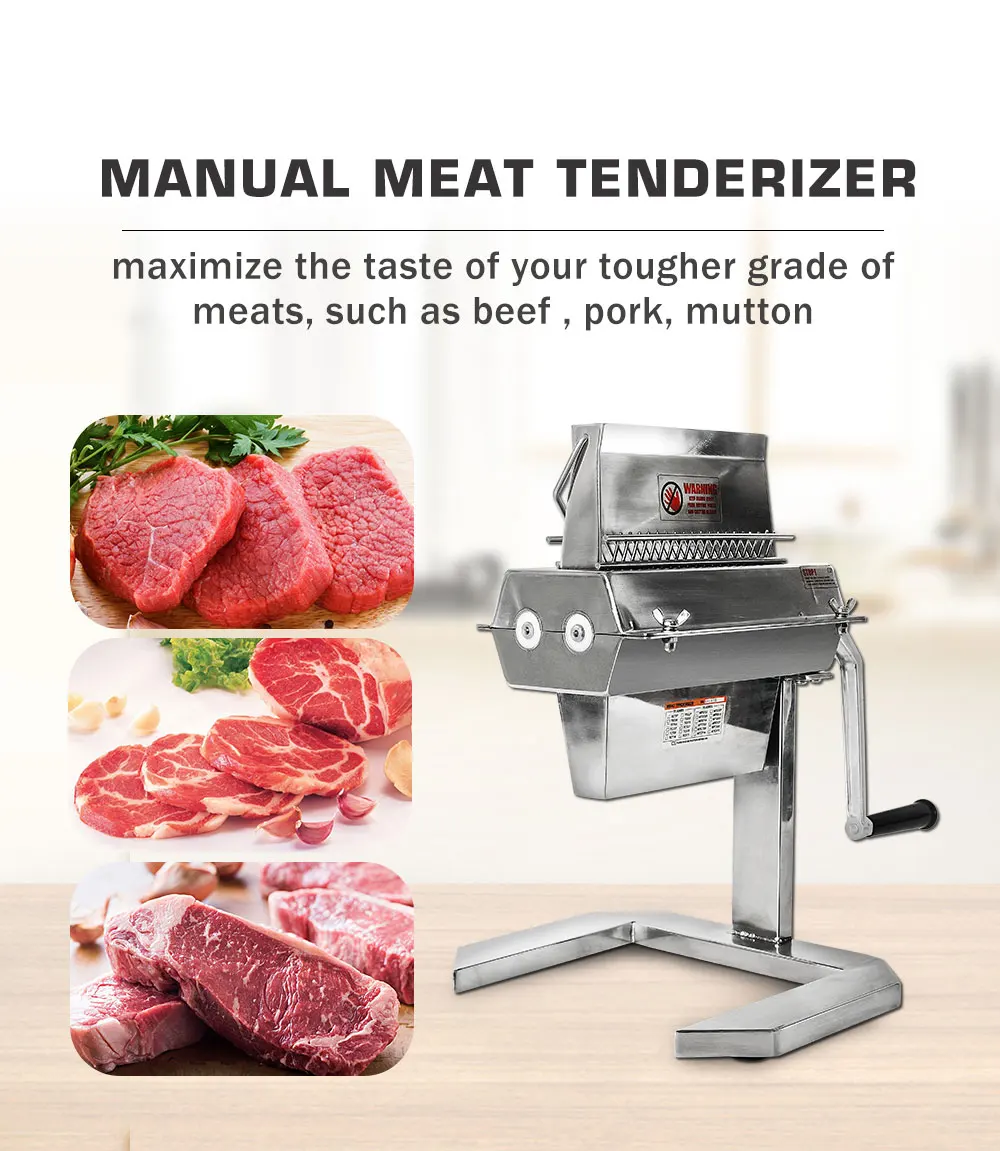 ITOP нержавеющая сталь " Мясо Tenderizer с 2 лезвиями Steaker куриные ролики коммерческий Мясорубки Кухонные инструменты