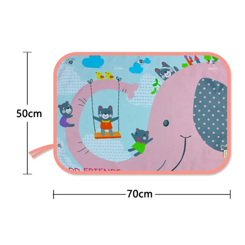 

70*50CM Children Car Side Window Sunshade Cartoon Curtain sun visor UV Protection Curtain For Boys Kids Cars Rear Side 40JC