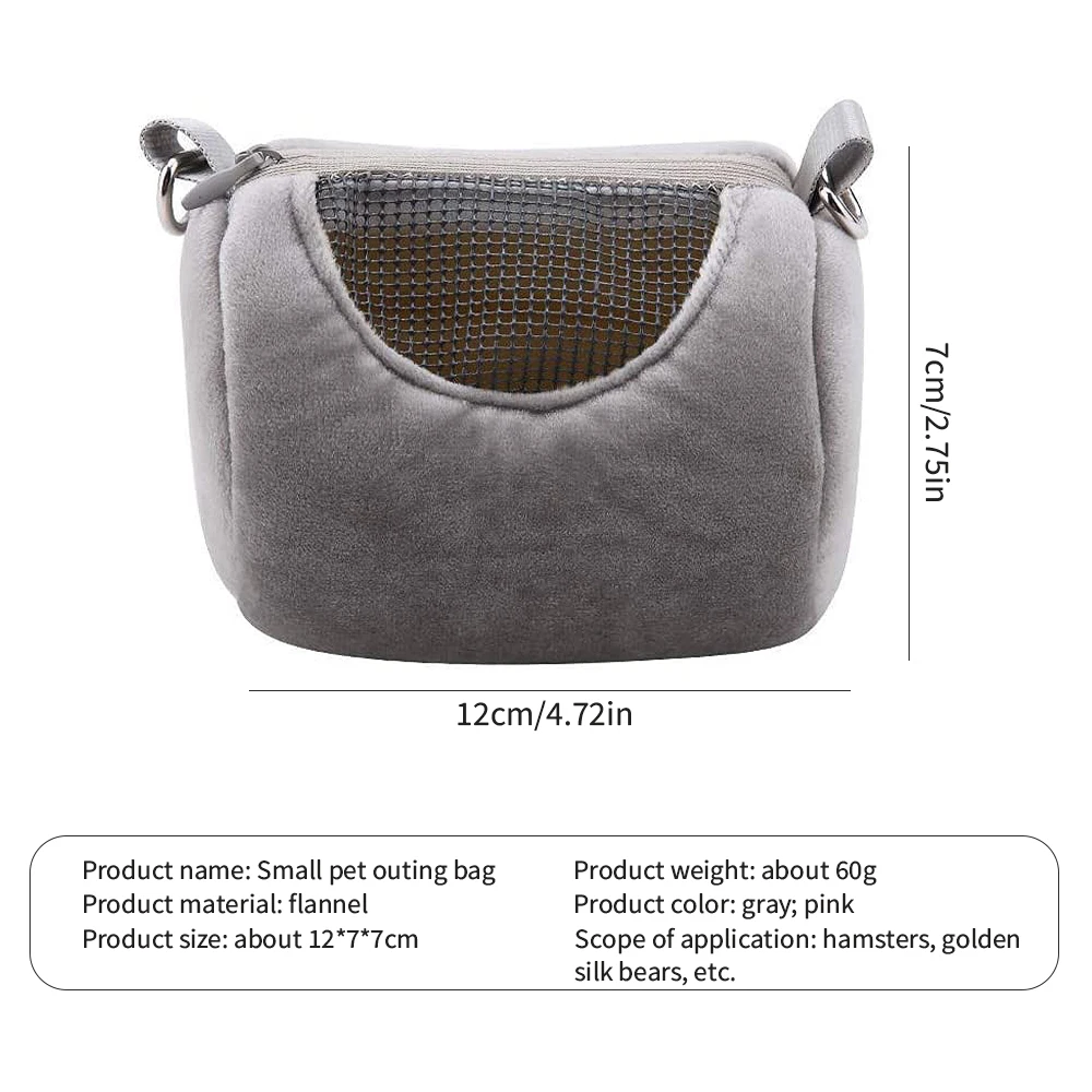 

Pet Travel Bag Small Animal Hamster Carrier Breathable Shoulder Strap Outdoor Portable Carring Bags Transport Satchel Bag