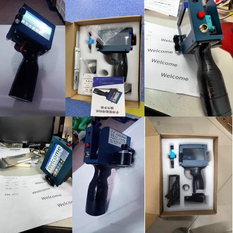 

ZM-630II intelligent Portable Date Printer Coding Machine Prices Label Barcode QR code Coding Machine (With black ink cartridge)