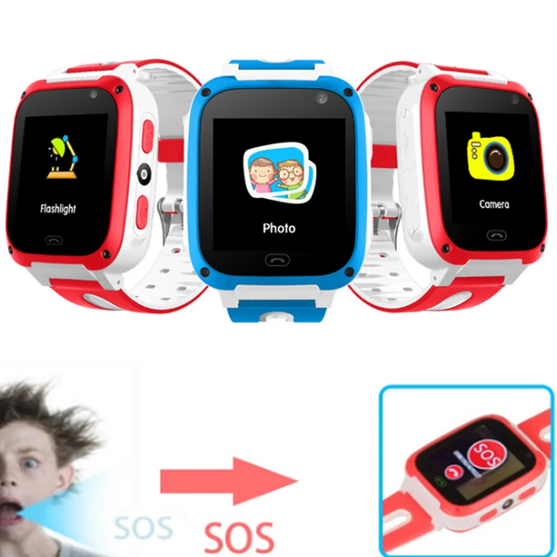 Детские Смарт часы с камерой водонепроницаемые SOS звонки LBS местоположение SIM