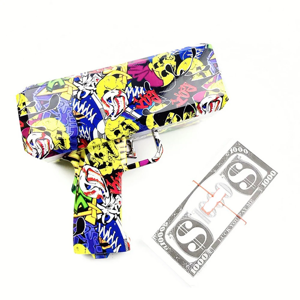 Игрушечный граффити пистолет распылитель 100 шт. для банкнот электрический