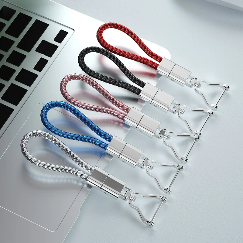 Автомобильная цепочка для ключей новинка плетеная из искусственной кожи