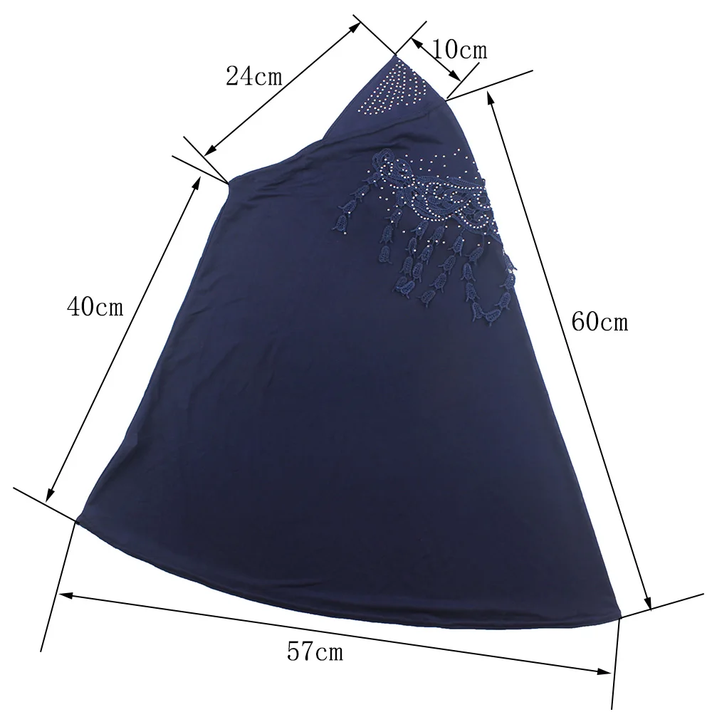 Мусульманский Женский стандартный исламский шарф Женская цельная Кепка Amira