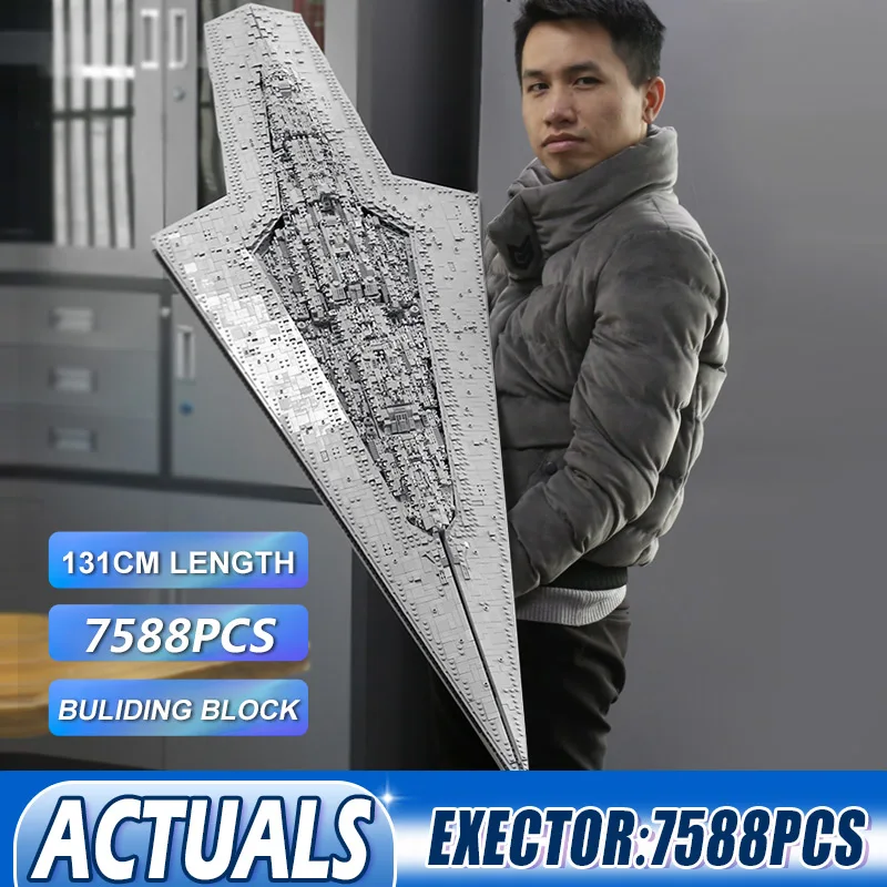 05028 Совместимость с 10221 Executor супер звезда комплект эсминца MOC 15881 строительные