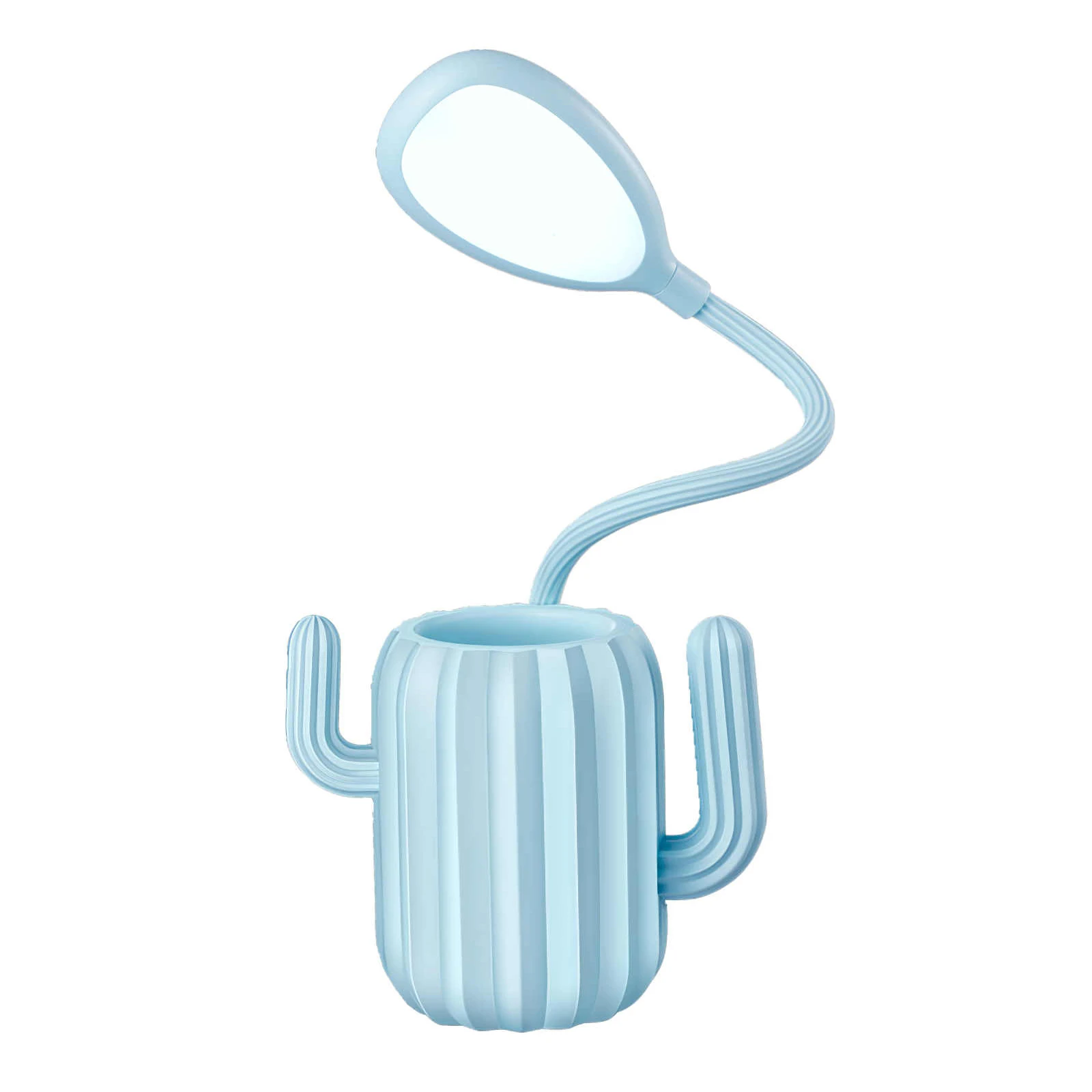 Multifunctional LED Cactus Lamp Folding USB Charging Table 3-Gear Night Light Study with Pen Storage Holder for Students | Освещение