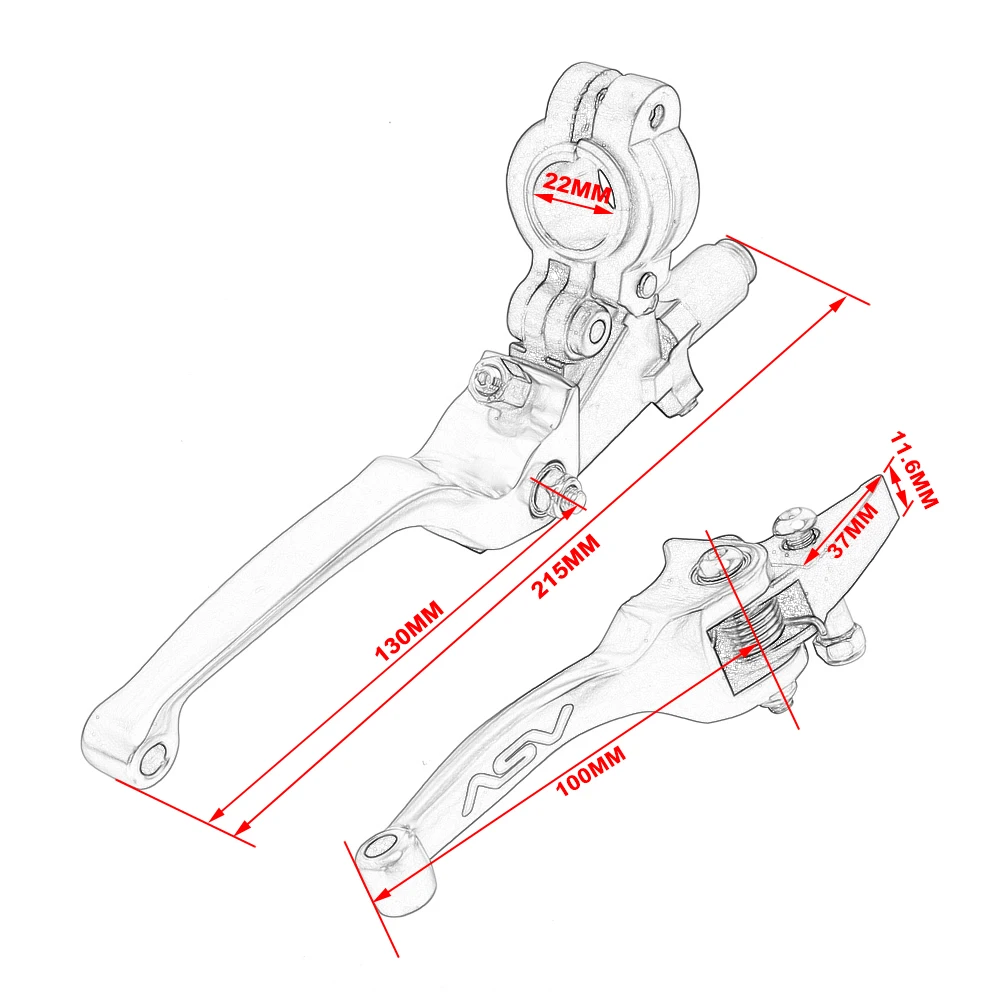 

Motorcycle Handlebars Grips Lock-on Grips and Brake & Clutch handlebar lever For KTM SX SXF EXC EXCF XC XCF XCW 125 250 350 450