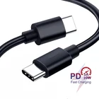Оригинальный зарядный кабель PD 60 Вт 3A USB C к USB C для Honor X10 Max 30 9 Lite 8S 8a 9s 9a 2 м в длину для Black Shark 3 Pro ZTE