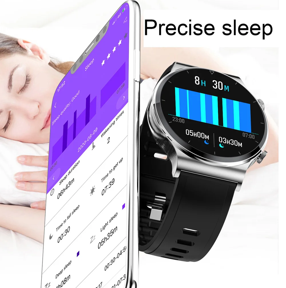 

2021 New men Smart watch IP68 Waterproof Full Touch screen fitness heart rate tracker sleep custom smartwatch inteligente phones