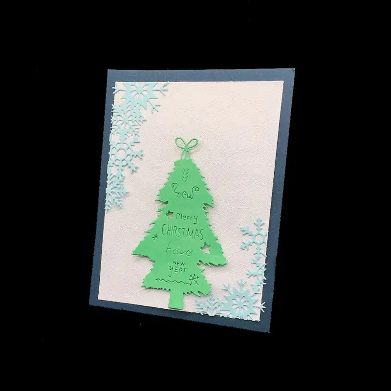 Снежинка границы металла Вырубные штампы Трафаретный Скрапбукинг DIY штамп для