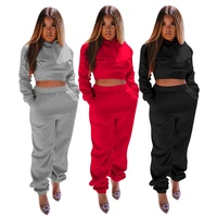 tracksuit two piece set outfits women sexy back bandage fall winter long sleeve hoodies top jogging pants fashion streetwear