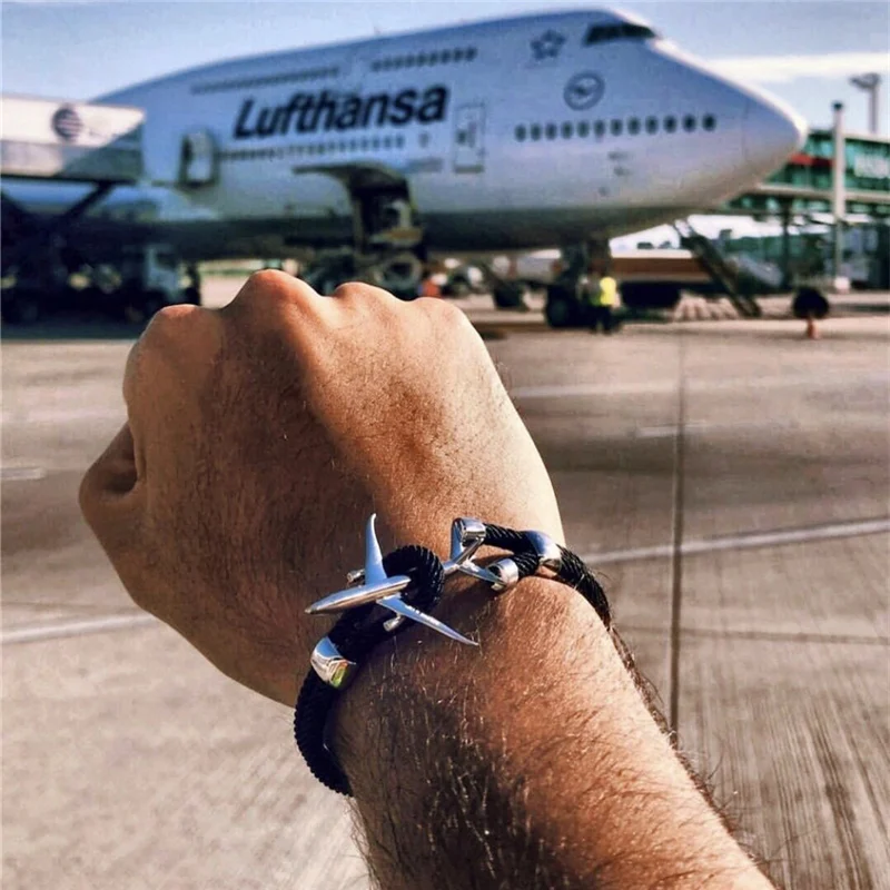 Браслет мужской винтажный многослойный из нержавеющей стали