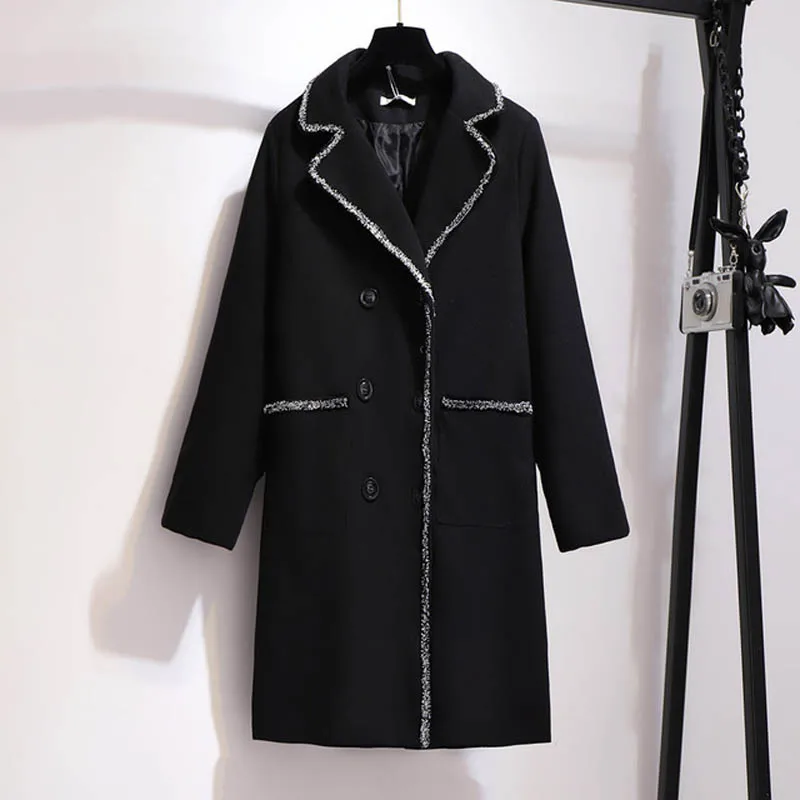 Осенне-зимнее женское пальто размера плюс обхват груди 157 см 6XL 7XL 8XL 9XL 10XL