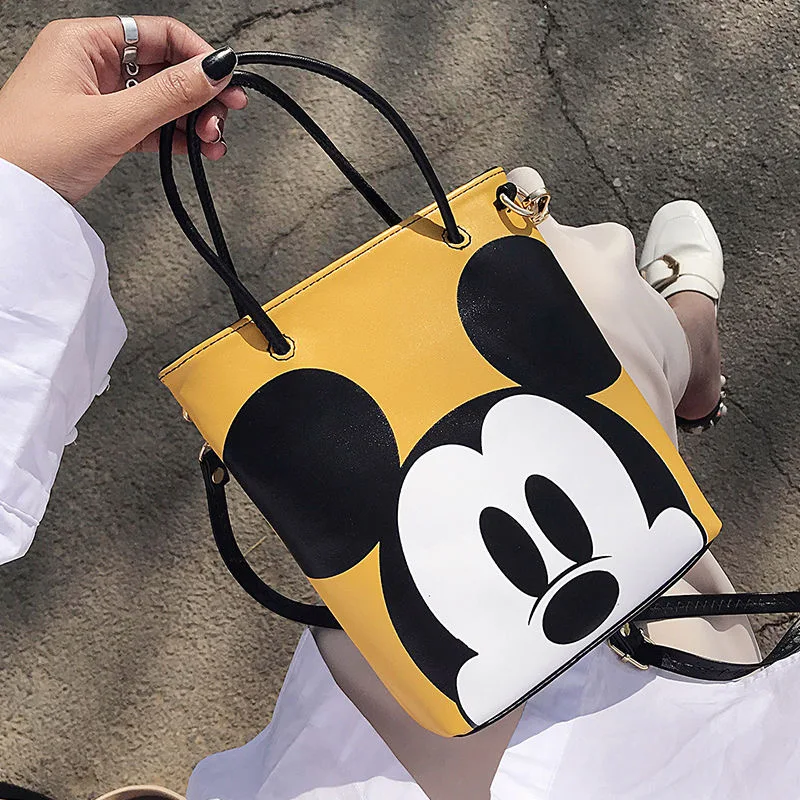 

Disney Mickey Mouse Hobos Woman Bags Fashion Messenger Girls Handbags Plush Mickey Mouse Cartoon Women Shoulder Bags for Women