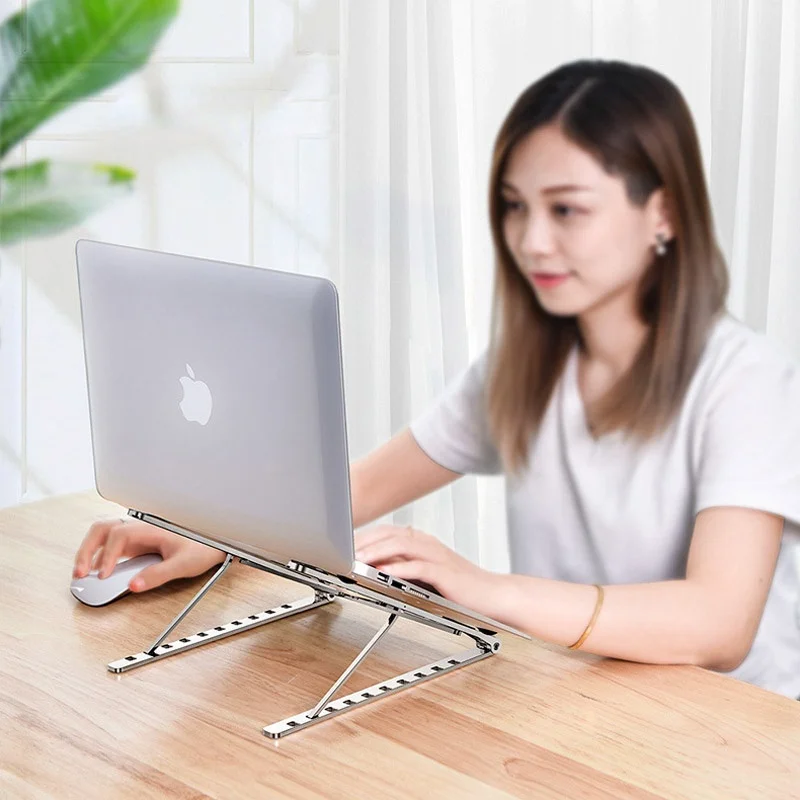 

X Style Laptop Stand Adjustable Foldable Aluminum Desktop Base Notebook Holder Desk Laptop Stand For 7-17 Inch Macbook Pro Air