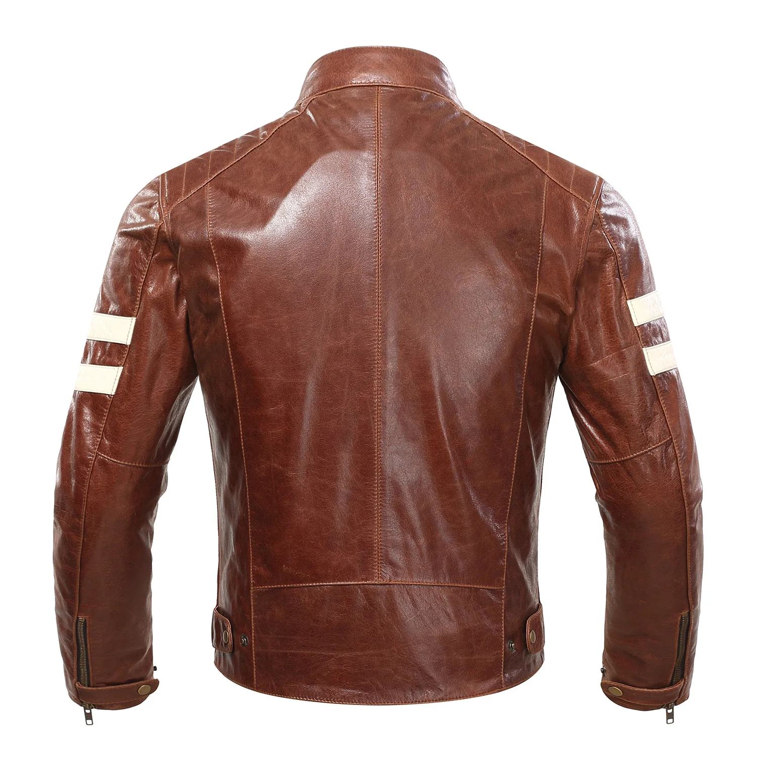 Мотоциклетная ретро куртка из воловьей кожи одежда для мотогонок мужской
