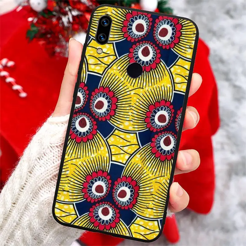 

African fabric Aesthetic pattern Phone Case For Xiaomi Redmi note 7 8 9 t k30 max3 9 s 10 pro lite