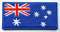 5 pcs flag of australia australian aussie oz down under applique iron on patch about 9 1 4 6 cm