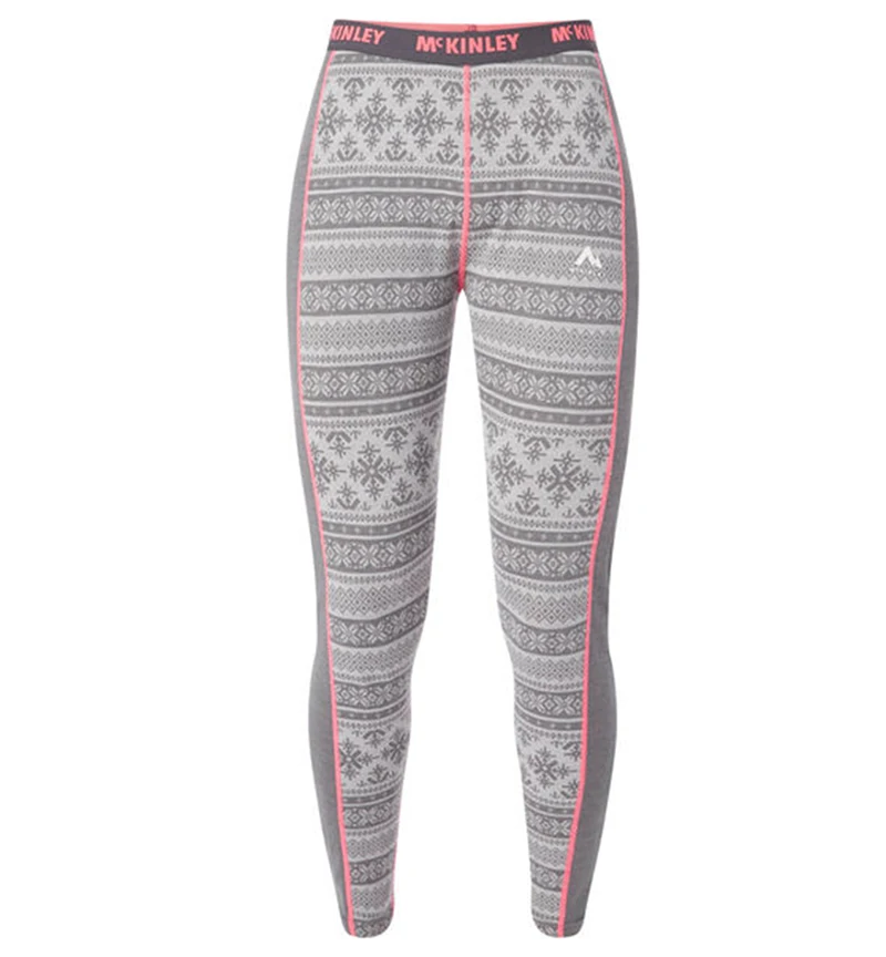 Женские Термолеггинсы из 100% мериносовой шерсти жаккардовые 230 г