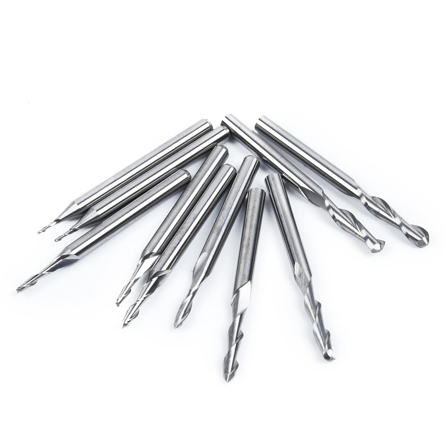 

Ball Nose End Mill CNC Engraving Router Bit Set Carbide Fit For PVC MDF HDF New
