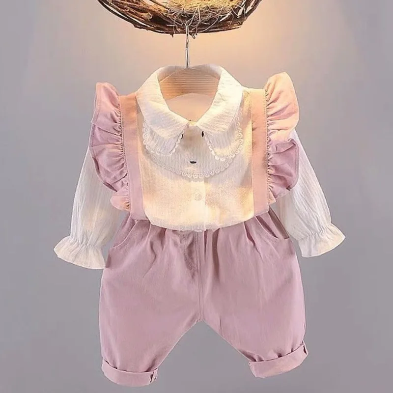 

Creative Spring and Autumn Baby Suit Girl Clothes Modern Design Cute Baby Suit Baby Kleding Meisje Clothes Baby Set BD50YE