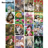 diamond painting cats and kittens pictures of rhinestones full diamond embroidery animals diamond mosaic sale home decor artwork