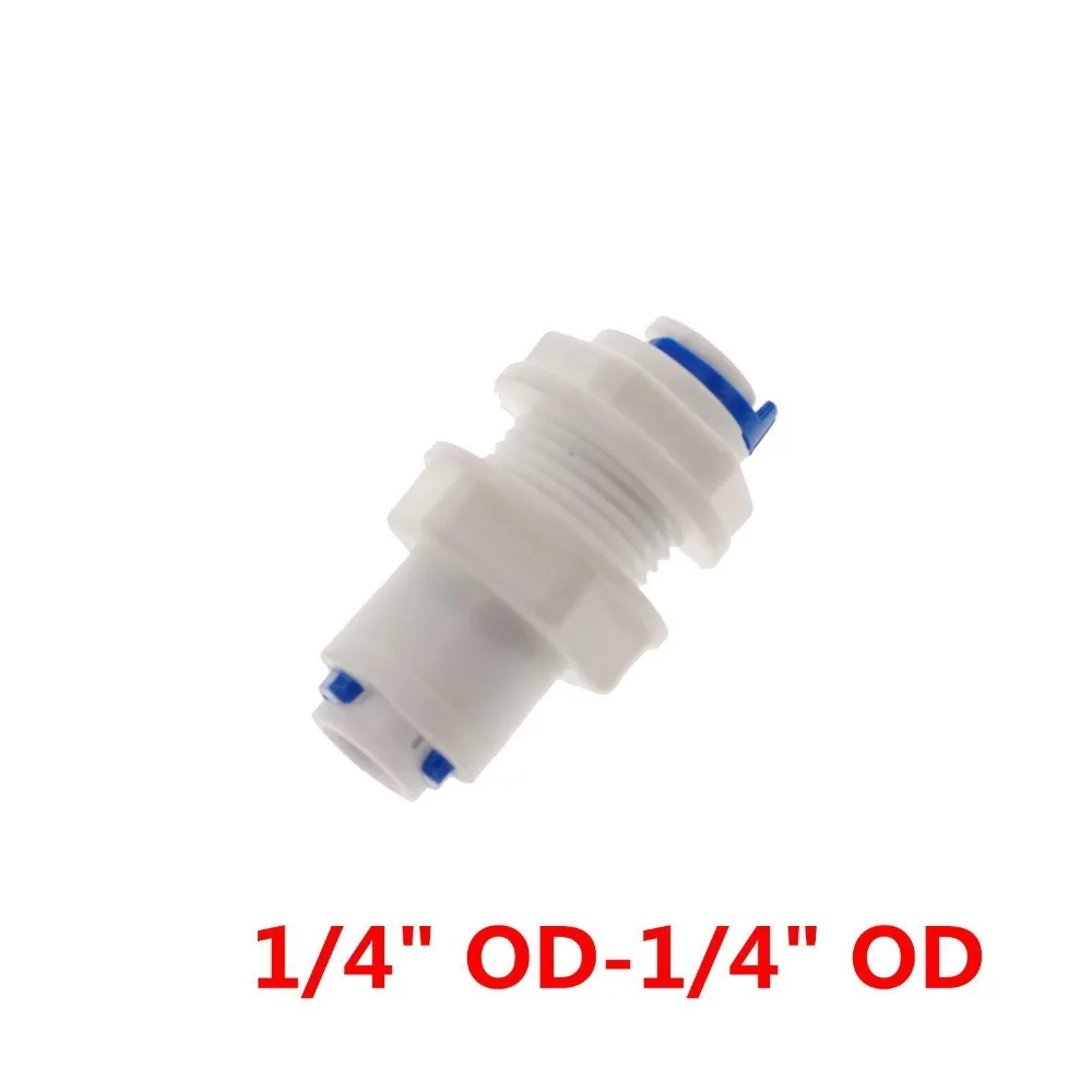 1/" OD трубка Quick Pushfit переборка средняя 3/8" BSP Мужской фитинг соединение Аквариум RO фильтр для воды система обратного осмоса